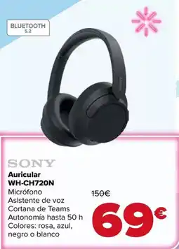 Carrefour Sony - auricular wh-ch720n oferta