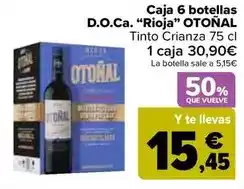 Carrefour Otoñal - caja 6 botellas d.o.ca. rioja oferta