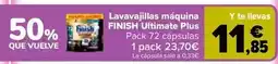 Carrefour Finish - lavavajillas maquina ultimate plus oferta