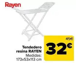 Carrefour Rayen - tendedero resina oferta