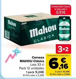 Carrefour Mahou - cerveza clasica oferta