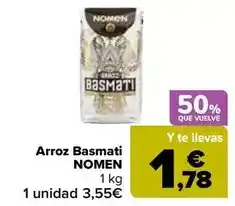 Carrefour Nomen - arroz basmati oferta