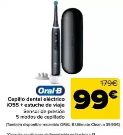Carrefour Oral b - cepillo dental electrico io5s + estuche de viaje oferta
