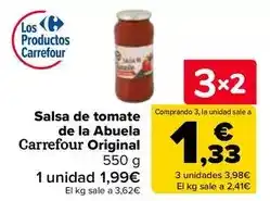 Carrefour Carrefour - salsa de tomate de la abuela original oferta