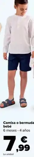Carrefour Tex - camisa o bermuda bebe oferta