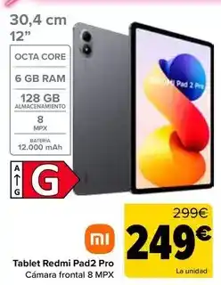 Carrefour Xiaomi - tablet redmi pad2 pro oferta