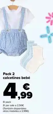 Carrefour Tex - pack 2 calcetines bebe oferta