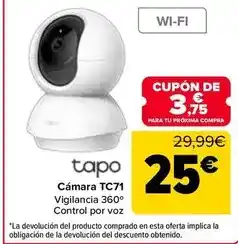 Carrefour Tapo - camara tc71 oferta