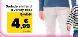Carrefour Sudadera infantil o jersey bebe oferta
