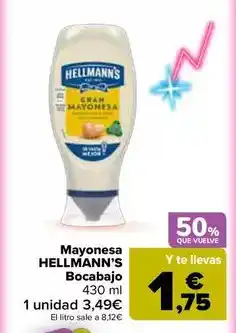 Carrefour Hellmann's - mayonesa bocabajo oferta