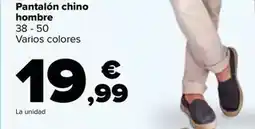 Carrefour Tex - pantalon chino hombre oferta