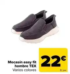 Carrefour Tex - mocasin easy fit hombre oferta