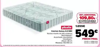 Pikolin - colchon galaxy 40 nbk