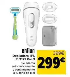 Carrefour Braun - depiladora ipl pl31212 pro 3 oferta