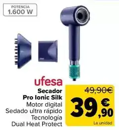 Carrefour Ufesa - secador pro ionic silk oferta