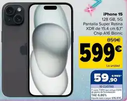 Carrefour Apple - iphone 15 oferta