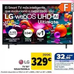 Carrefour Lg - tv 50 50ua75006la oferta