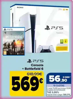 Carrefour Sony - consola + battlefield 6 oferta