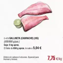 Abordo Hg - gallineta (cabracho) oferta