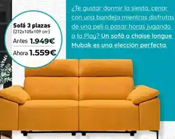 Mubak Play - sofa 3 plazas oferta