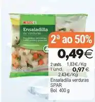 Supermercados Aquí Spar - ensaladilla verduras oferta