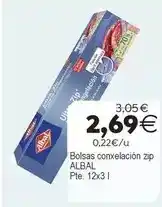 Supermercados Aquí Albal - bolsas conxelacion zip oferta