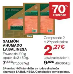 Supercor LA BALINESA Salmón ahumado oferta
