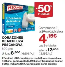 Supercor PESCANOVA Corazones de merluza oferta