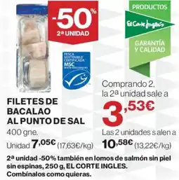 Supercor Filetes de bacalao al punto de sal oferta