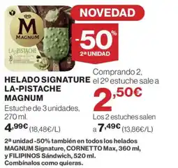 Supercor MAGNUM Helado signature la-pistache oferta