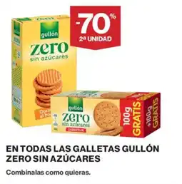 Supercor GULLON En todas las galletas zero sin azucares oferta