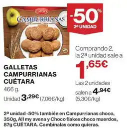 Supercor CUÉTARA Galletas campurrianas oferta