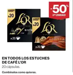 Supercor L'OR En todos los estuches de café oferta