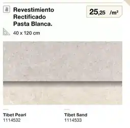 Distriplac Revestimiento rectificado pasta blanca oferta