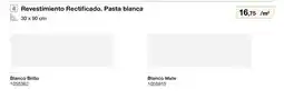 Distriplac Blanco - revestimiento rectificado. pasta blanca oferta