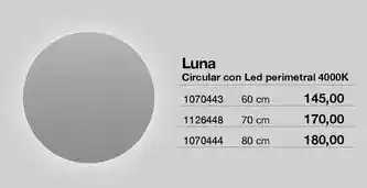 Circular con led perimetro