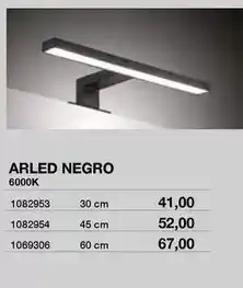 Distriplac Arled negro 6000k oferta