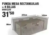 Optimus Funda mesa rectangular + 4 sillas oferta