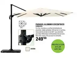 Optimus Parasol aluminio excentrico oferta
