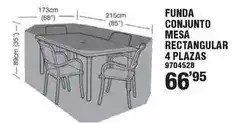 Optimus Funda conjunto mesa rectangular 4 plazas oferta