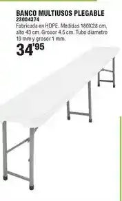 Optimus Banco multiusos plegable oferta