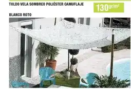 Optimus Tollo vela sombreo poliéster camuflaje blanco roto oferta