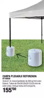 Optimus Carpa plegable reforzada oferta