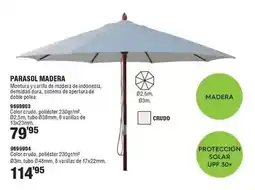 Optimus Parasol madera oferta