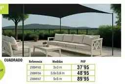 Optimus Toldo vela poliéster color crema cuadrado oferta