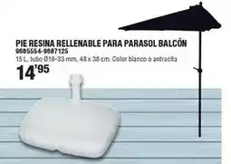 Optimus Pie resina rellenable para parasol balcón oferta