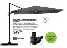Optimus Parasol aluminio excéntrico oferta
