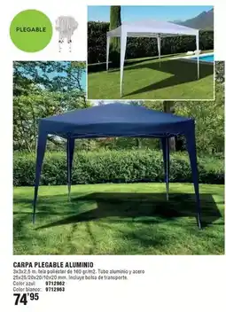 Optimus Carpa plegable aluminio oferta