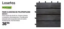 Optimus Nortene - pack 6 losetas de polipropileno oferta