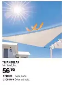 Optimus Coolaroo - toldos vela heatshield triangular oferta